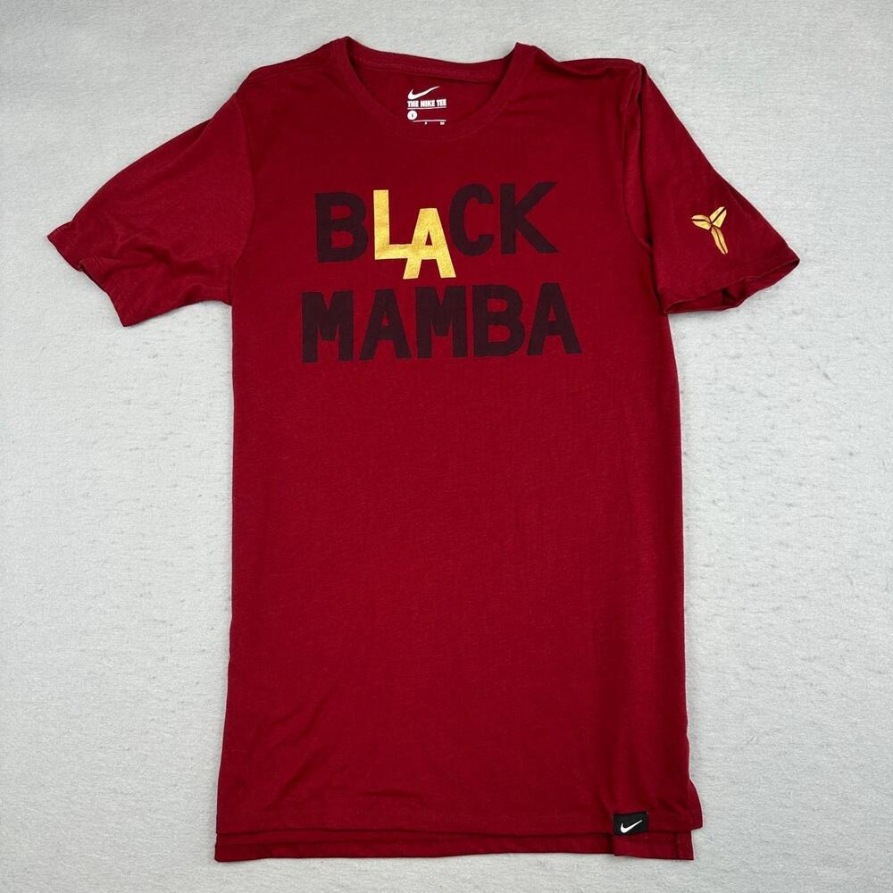 Shirt Mens Small Red Black Mamba La Lakers Kobe Basketball Tall Tee T